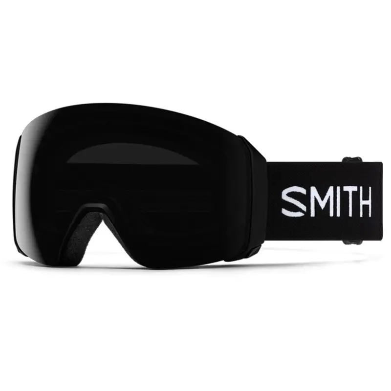 Smith 4D Mag XL Black Snow Goggles Equipped with ChromaPop Sun Black Lens