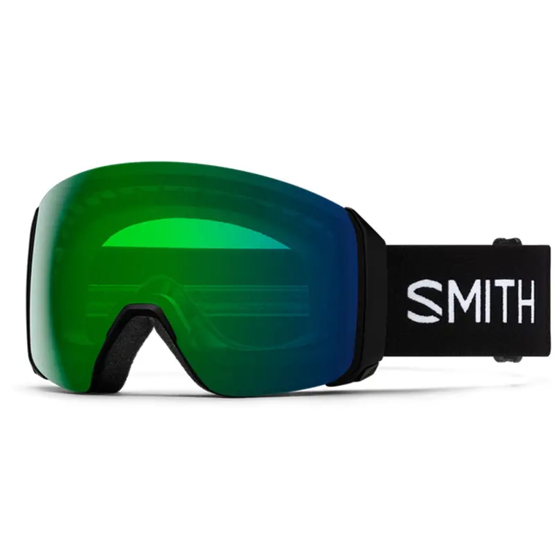 Smith 4D Mag XL Black Snow Goggles with ChromaPop Everyday Green Mirror Lens