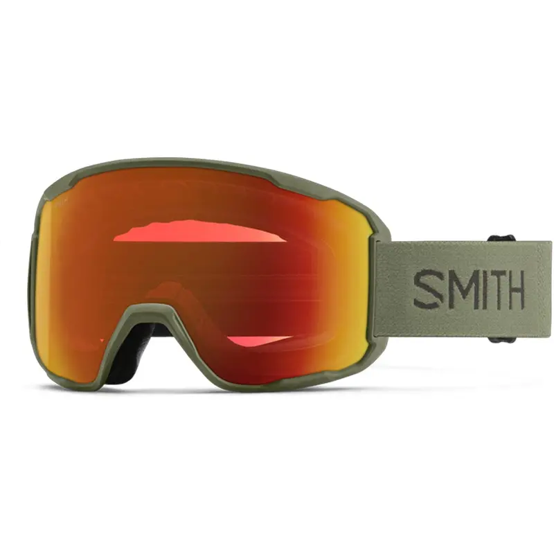Smith Preview Fatigue Green/ChromaPop Everyday Red Mirror Ski & Snowboard Goggles