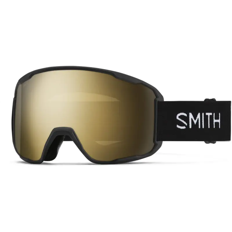 Smith Preview Low Bridge Fit Black/ChromaPop Sun Black Gold Mirror Ski & Snowboard Goggles