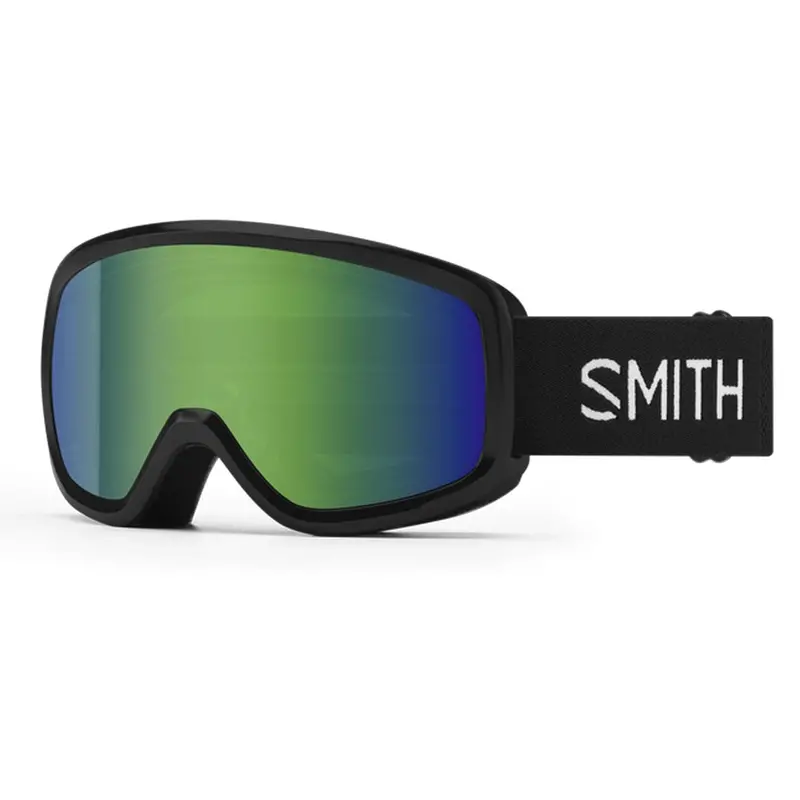 Smith Snowday Black/Green Sol-X Mirror Ski & Snowboard Goggles