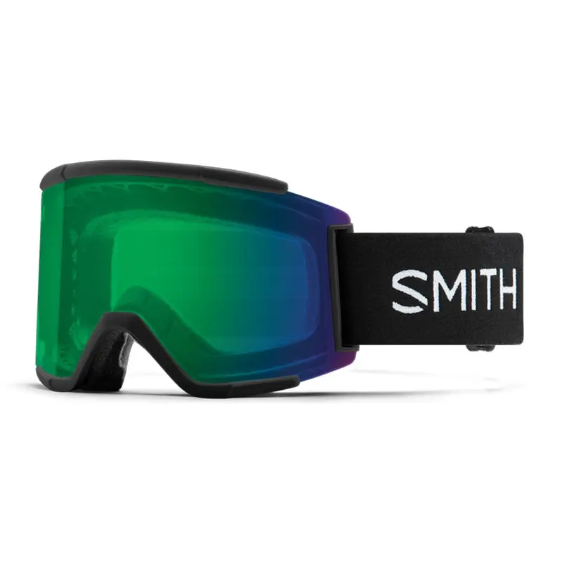Smith Squad XL Black/ChromaPop Everyday Green Mirror Ski & Snowboard Goggles