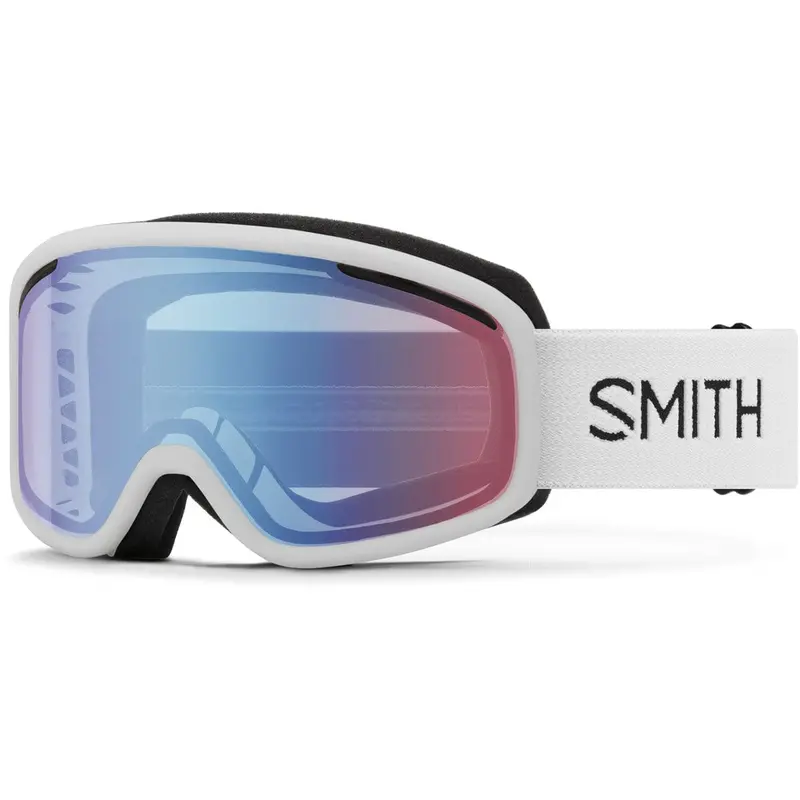 Smith Vogue Snow Goggles – White/Blue Sensor Mirror Lens