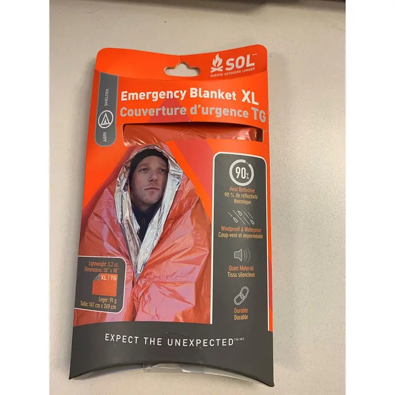 SOL Heatsheets XL Emergency Thermal Blanket – Reflective & Lightweight