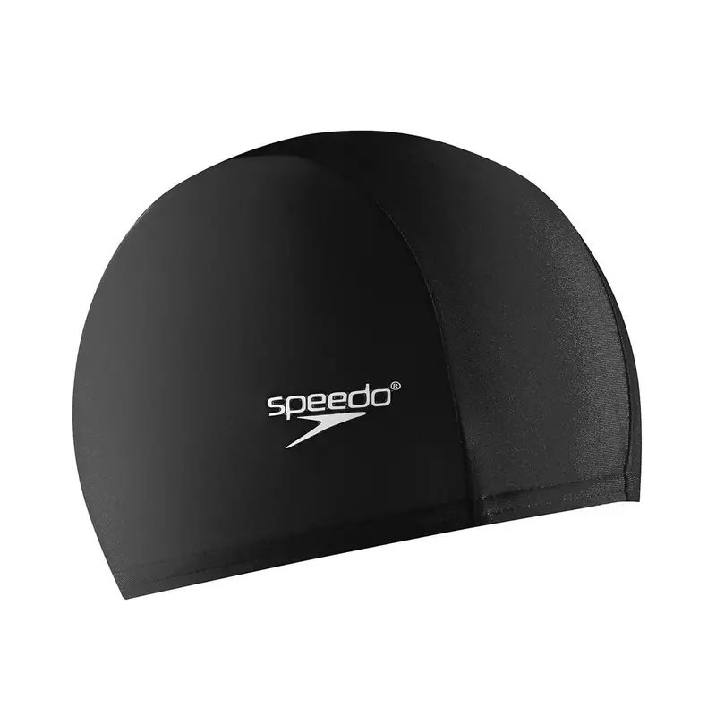 Speedo Fabric Comfort Swim Cap – Soft, Seamless Silicone-Free Head Cover