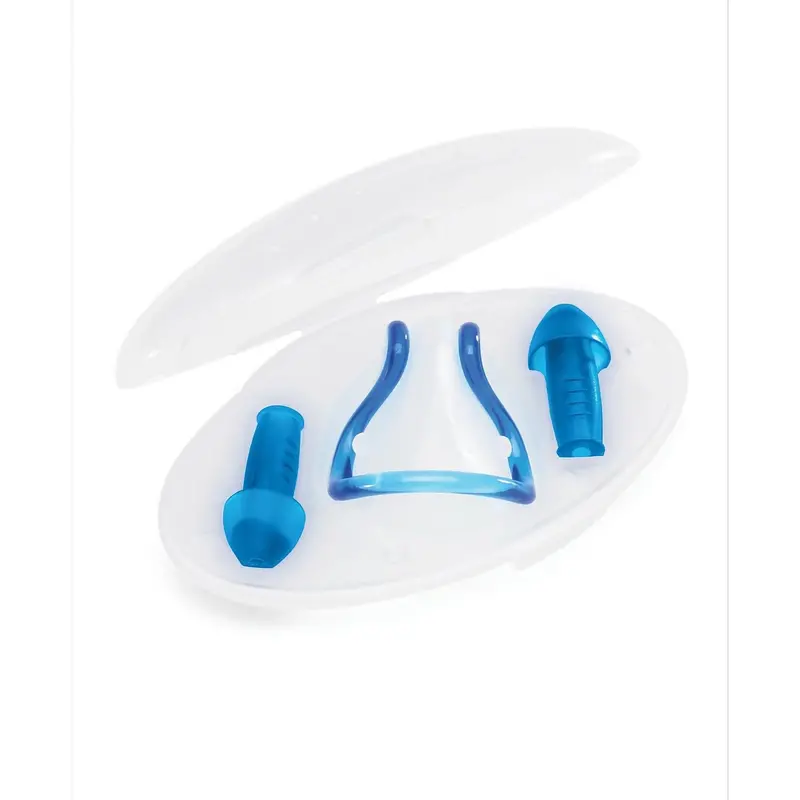 Speedo Profile Swim Nose Clip & Ear Plug Combo – Comfort-Fit Pool Accessories