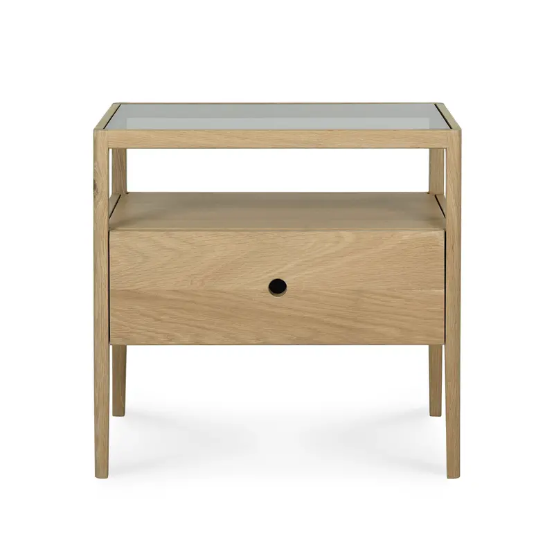 Spindle Solid Oak Bedside Table