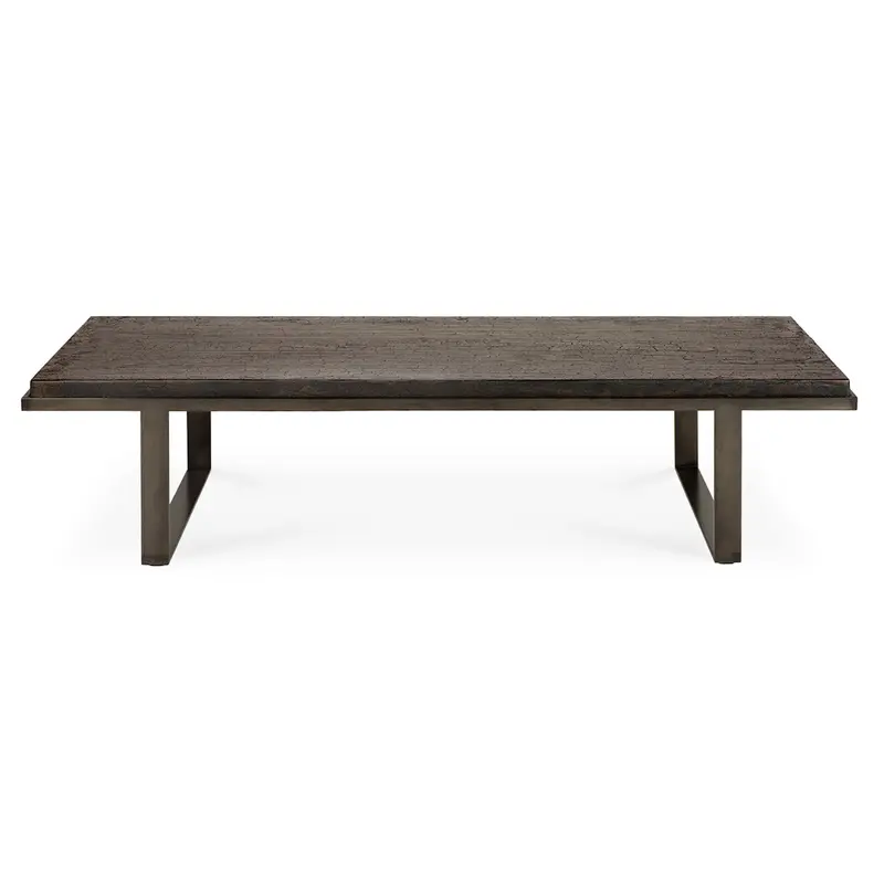Stability Solid Wood Coffee Table with Balanced Base