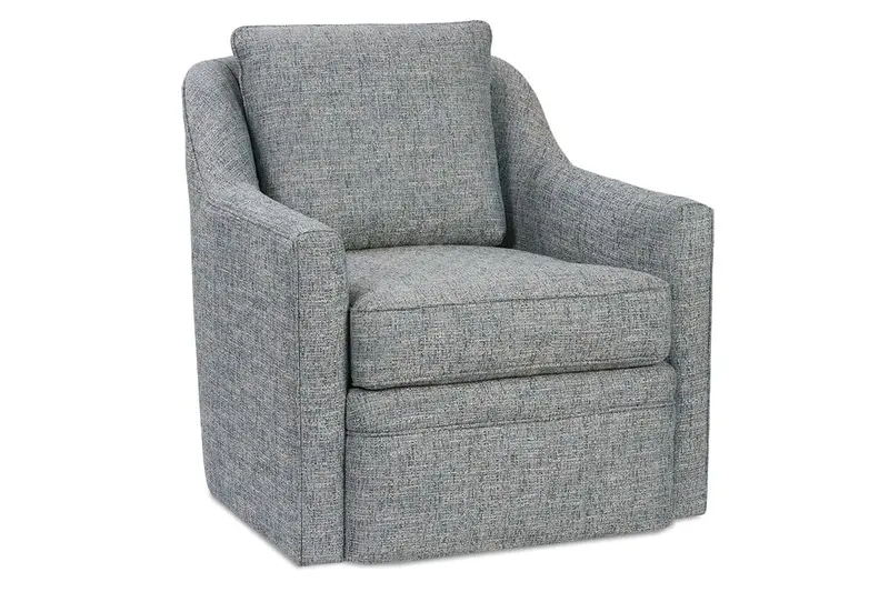 Stella Swivel Accent Chair – Contemporary Fabric-Upholstered Rotating Seating