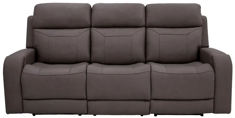 Stevenson Triple Power Recliner Sofa Featuring Massage, Heat, and Sound System