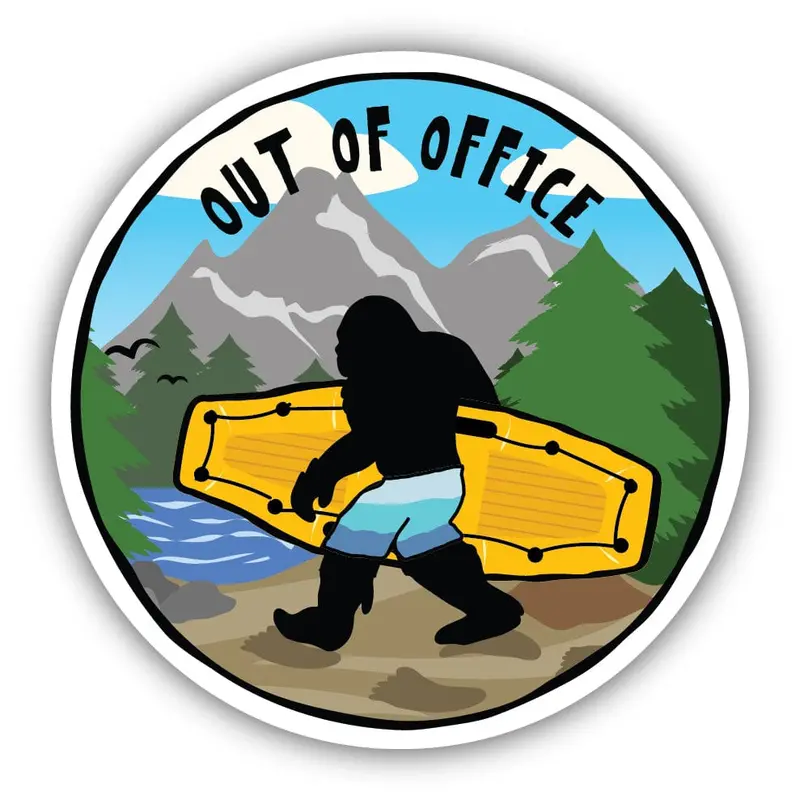 Stickers Northwest ‘Out of Office’ Sasquatch Decal