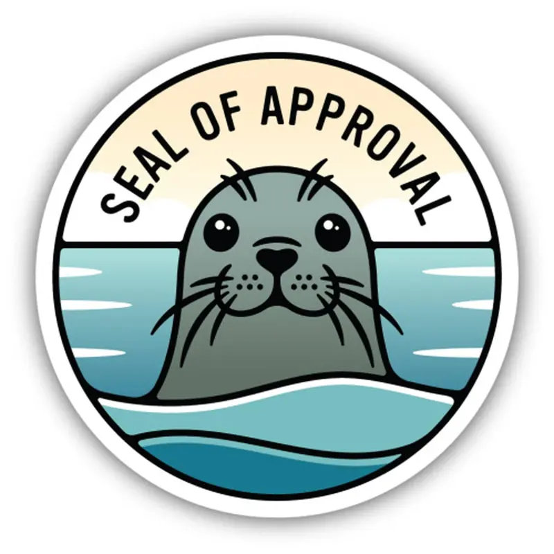 Stickers Northwest Seal of Approval Cartoon Sticker