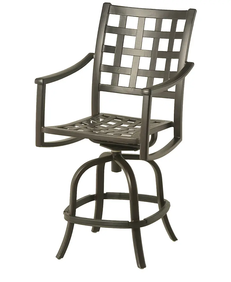 Stratford Aluminum Counter-Height Swivel Stool – Outdoor Bar Seating