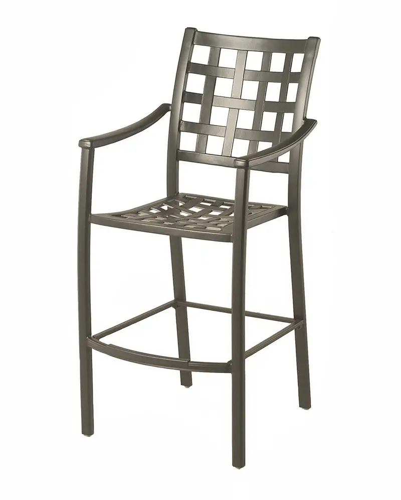 Stratford Aluminum Counter Stool – Stackable Outdoor Bar Chair