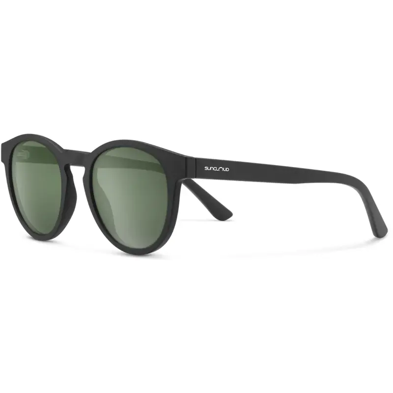 Suncloud Barnes Polarized Sunglasses – Matte Black Frame w/ Gray-Green Lenses