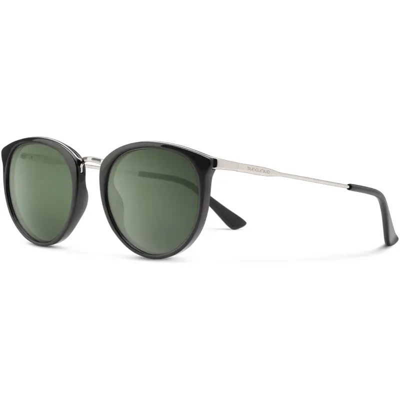 Suncloud Dana Polarized Sunglasses – Matte Black Frame w/ Gray-Green Lenses