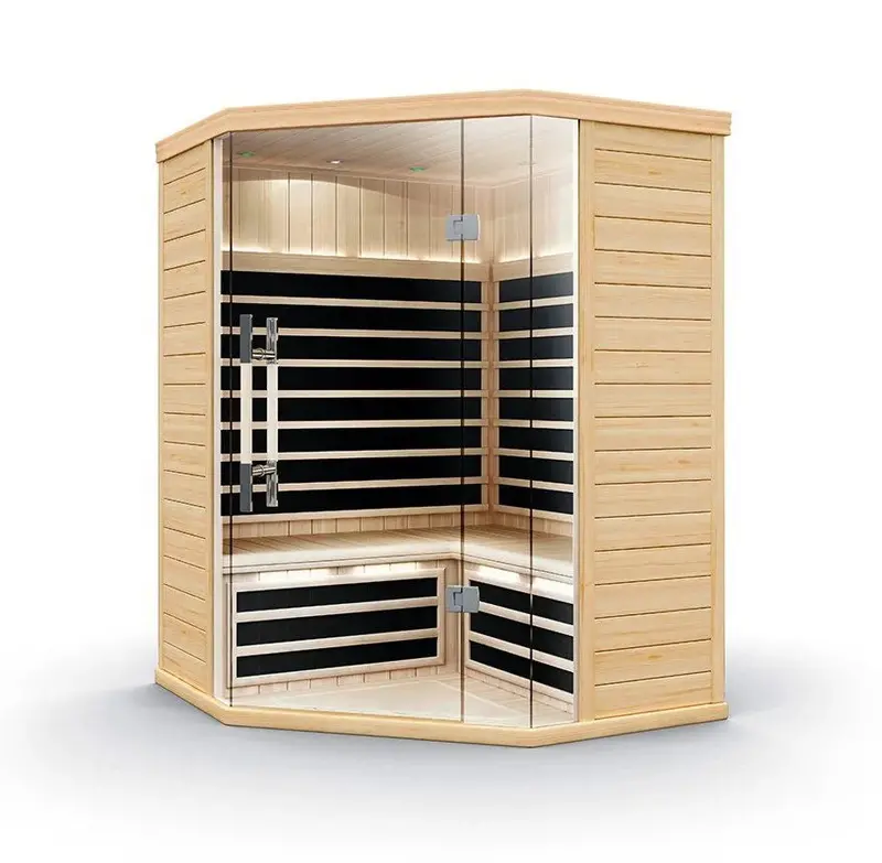 Supreme S870C Three-Person Infrared Sauna with Chromotherapy Lighting