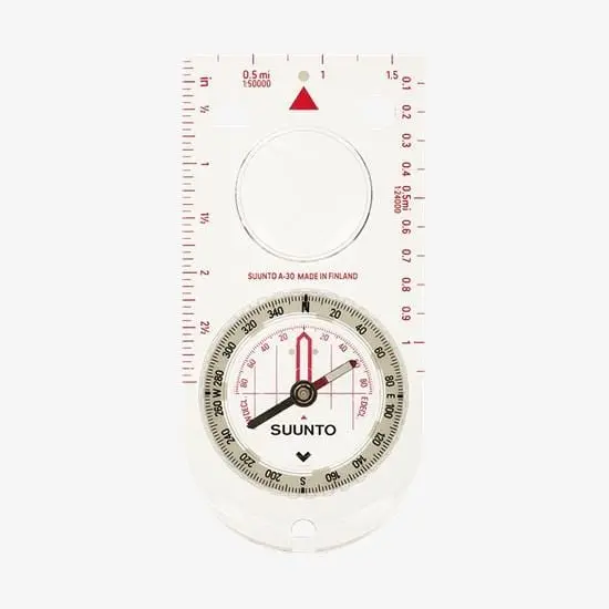 Suunto A-30 NH Baseplate Compass with USGS Map Alignment
