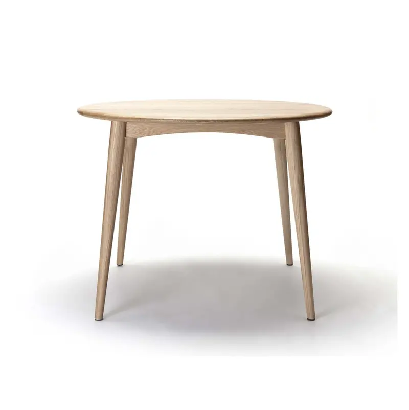 T167 Natural Wood Round Dining Table