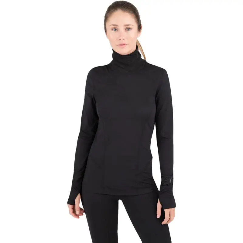 Terramar Women’s Cloud Nine Mock Turtle Neck Top
