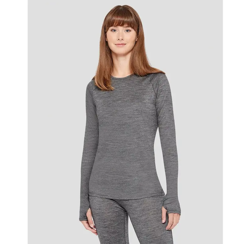 Terramar Women’s Merino Wool All-Season Crew Neck Top