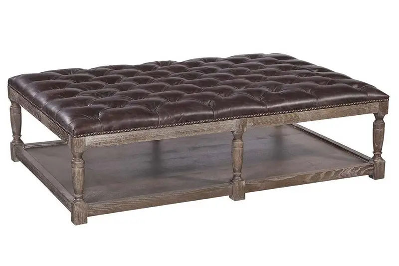 Thomas 59-Inch Rectangular Tufted Ottoman with Wooden Storage Compartment (Restocking May 15, 2026)