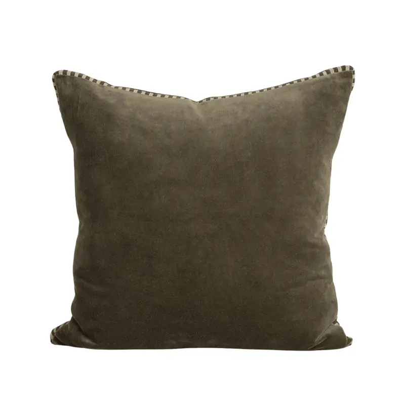 Thyme-Toned Edward Decorative Cushion with Box Pleat Detailing