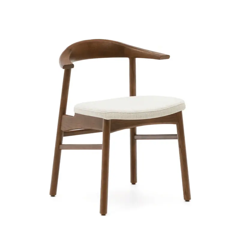 Timons Dining Chair in Rich Walnut Brown Wood