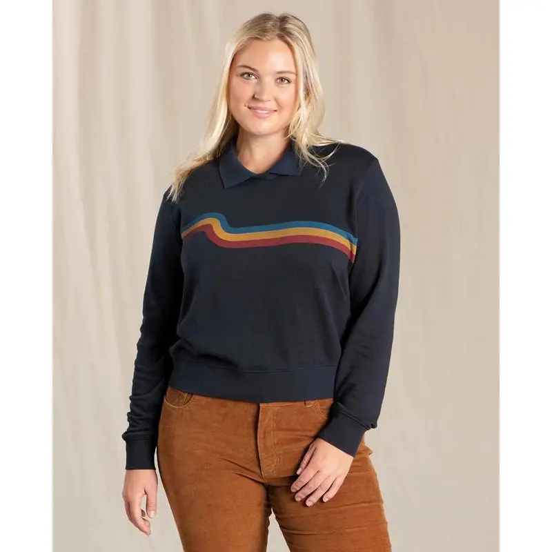 Toad&Co Women’s Follow Through Collar Crewneck Top