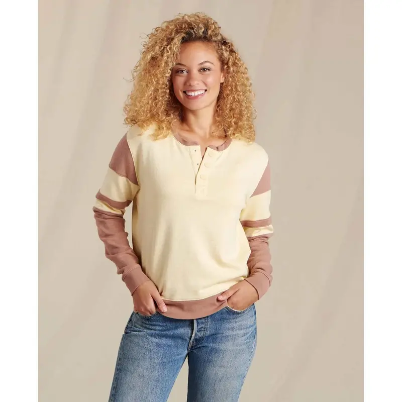 Toad&Co Women’s Follow Through Long-Sleeve Henley – Organic Cotton Blend
