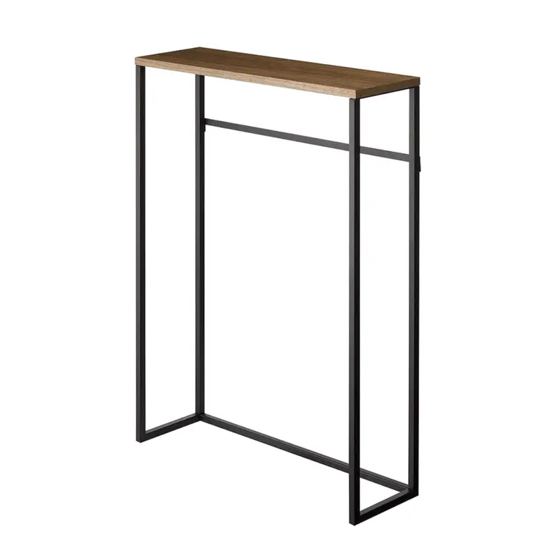 Tower Slim Console Table in Sleek Black