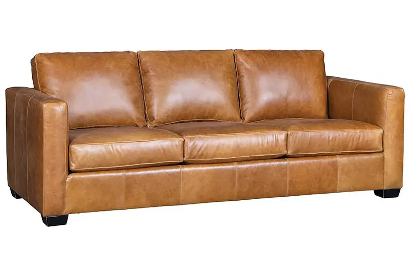 Townsend Leather Living Room Collection – Coordinated Track-Arm Furniture Set