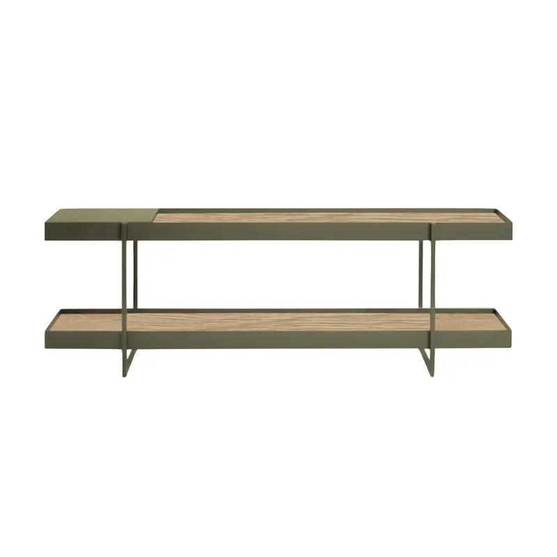 Tray Storage Bookcase in Daintree Green Tone