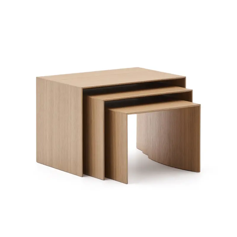 Unilow Nesting Coffee Table Set – Oak