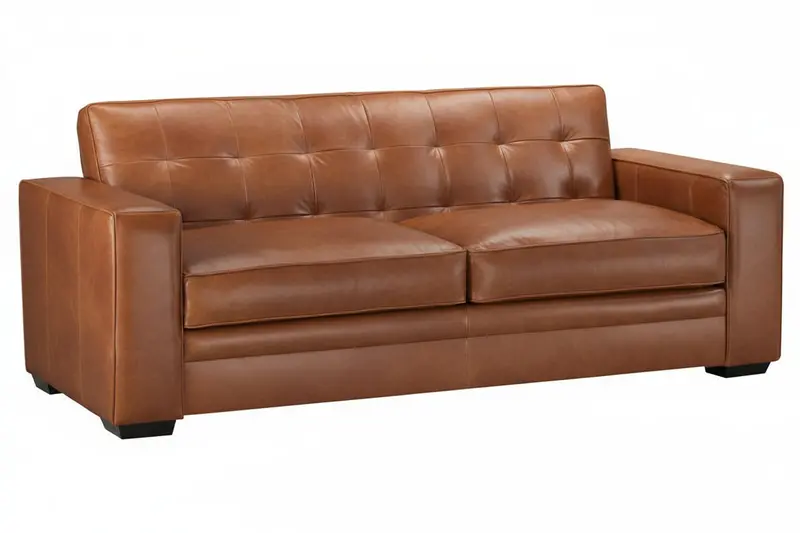 Uptown 87″ Modern Biscuit-Back Sofa with Clean Track Arms