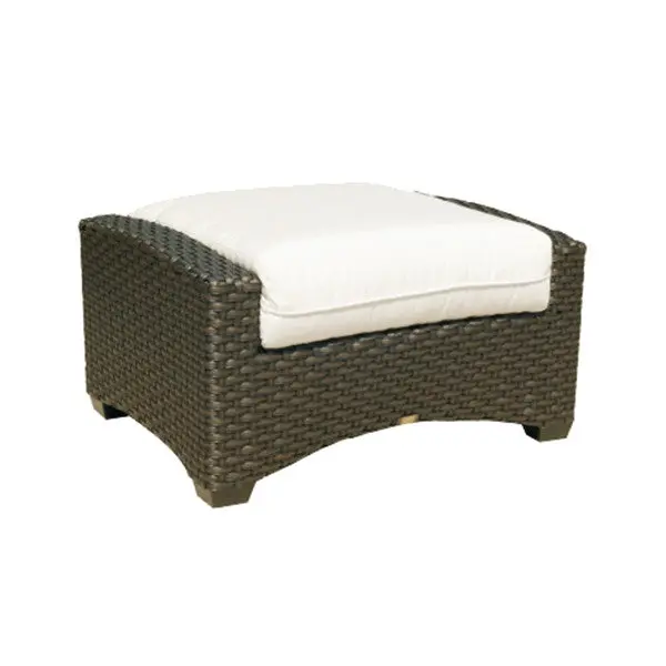 Ventura All-Weather Wicker Ottoman – Coordinating Outdoor Footrest
