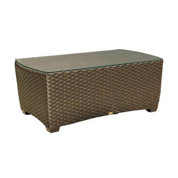 Ventura Woven Wicker Coffee Table for Patios