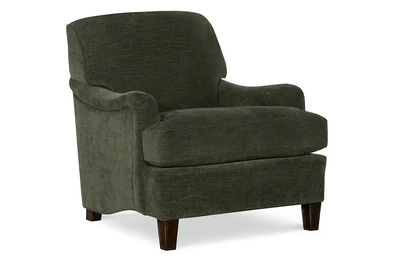 Violet Traditional English-Arm Armchair – Tight Back & 8-Way Hand Tied