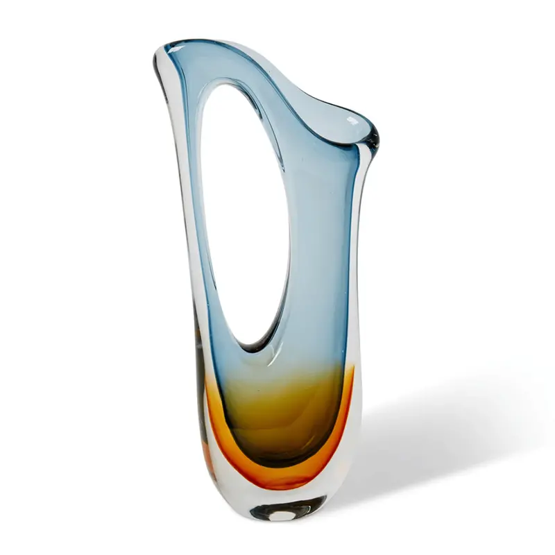 Wari Tall Glass Vase – Elegant Vertical Profile