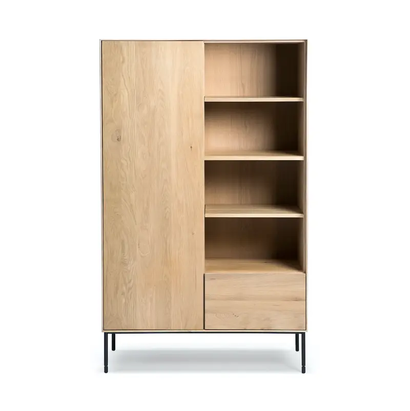 Whitebird Storage Cabinet – Rustic Oak-Finished Organizer