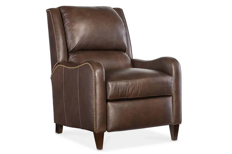 Whitmore Bustle Pillow Back Leather Recliner Chair