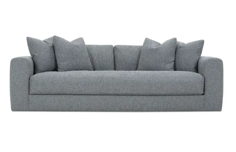 Yates Extra-Long 97-Inch Fabric Bench Cushion Sofa for Lounge Seating