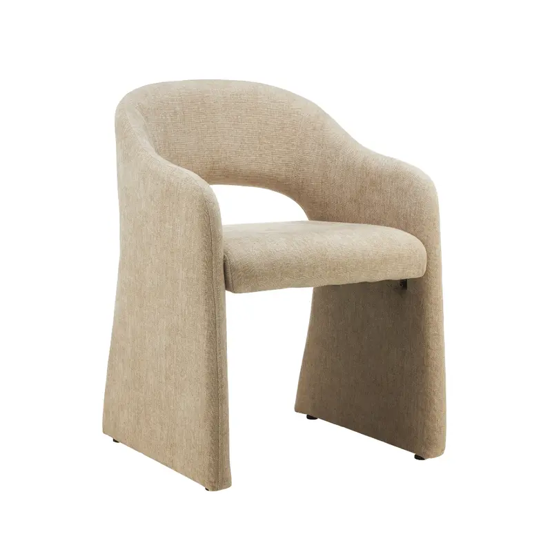 Yavin Sand Beige Dining Chair – Contemporary Indoor-Outdoor Seating