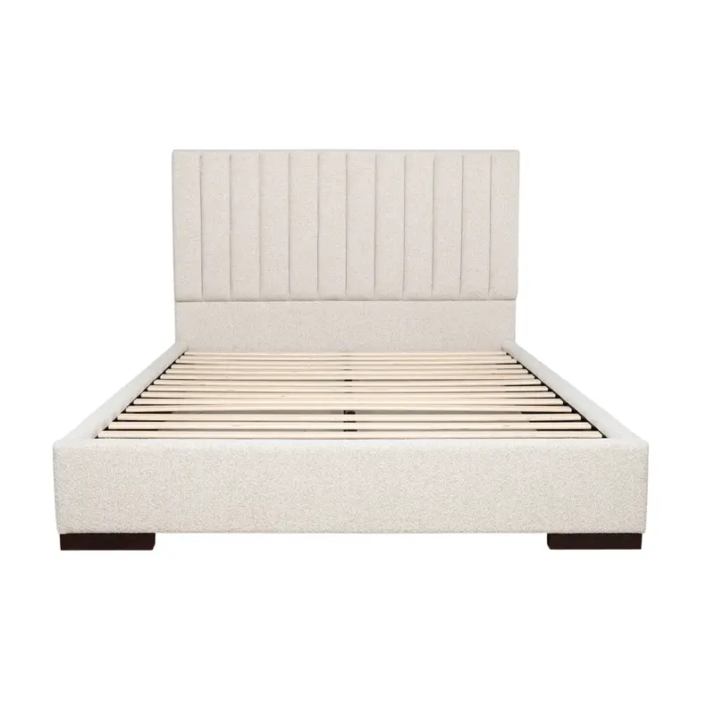Zander Platform Bed – Oatmeal Textured Finish